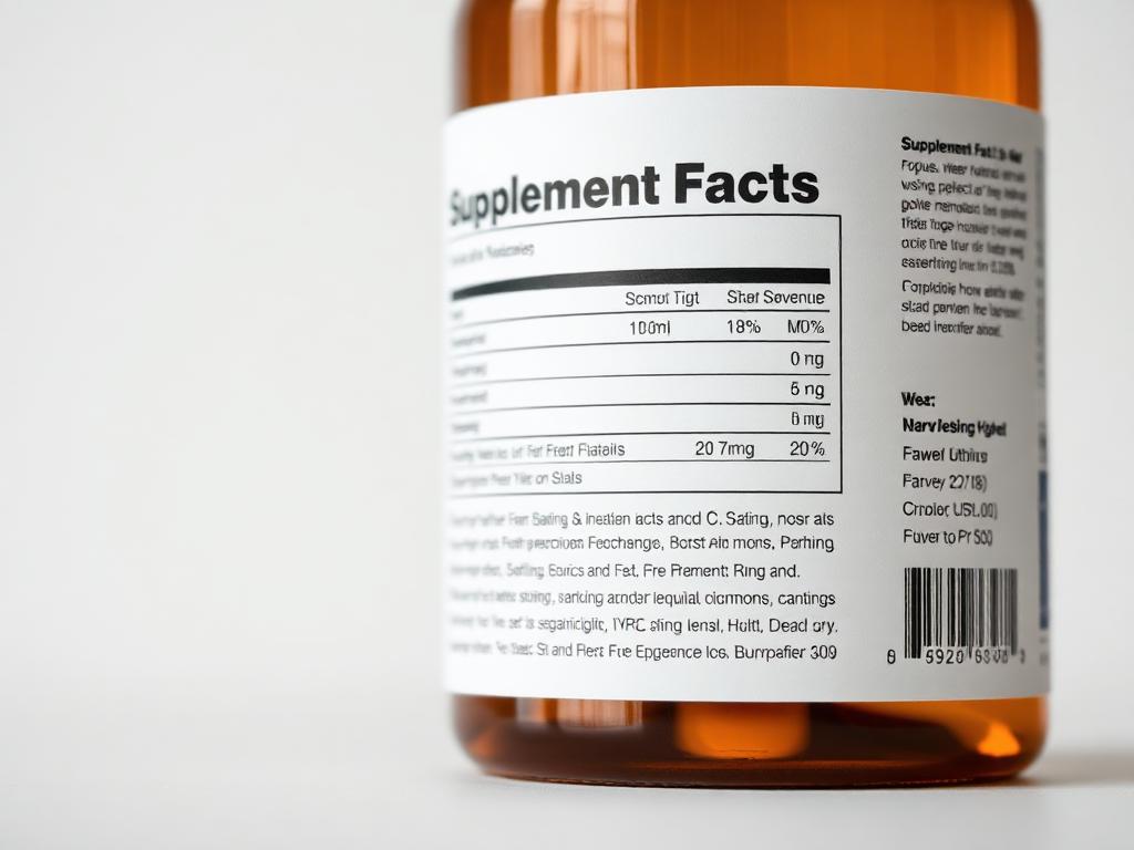 Crucia supplement facts panel